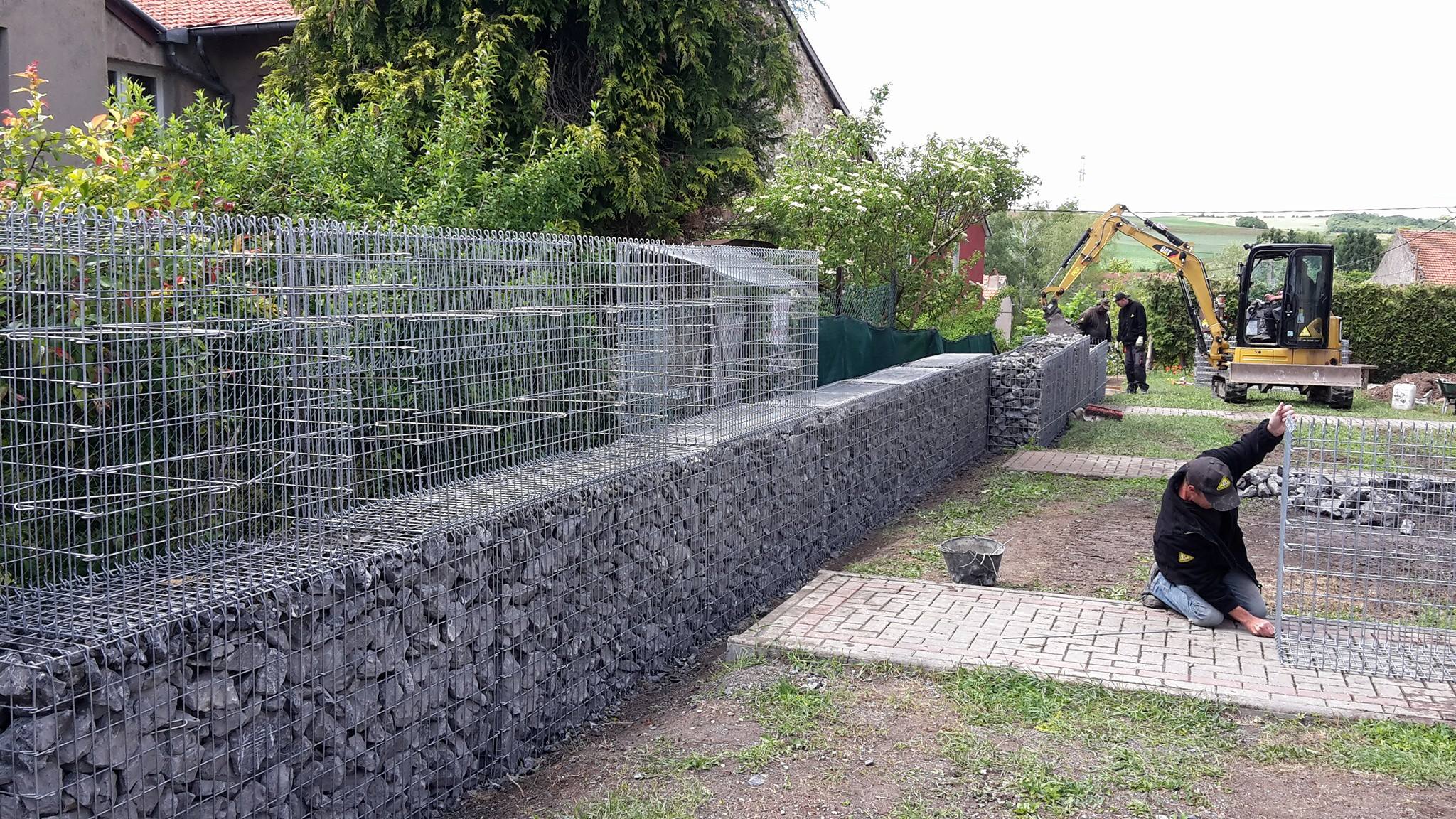 Pose de gabions - TLE BOULAY